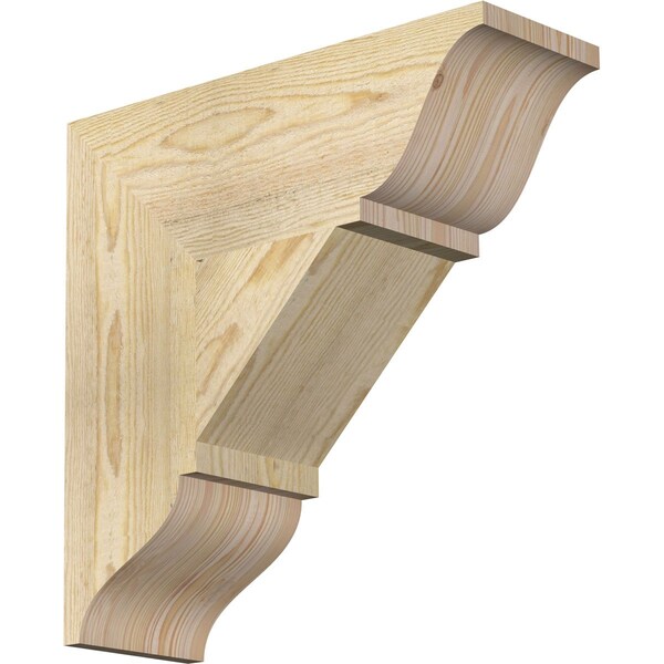 Ekena Millwork Traditional Traditional Rough Sawn Bracket, Douglas Fir, 6"W x 18"D x 18"H BKT06X18X18TRA01RDF - main
